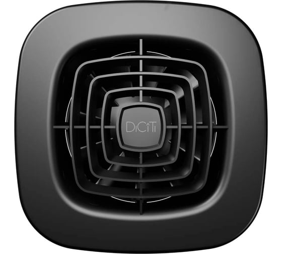 Вентилятор накладной DiCiTi AIR D100 обр.клапан Matt black DICITI AIR 4C Matt black