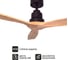 Потолочный вентилятор DREAMFAN Lantau Black Pine Wood DC 132 33508DC 6