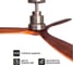 Потолочный вентилятор DREAMFAN Lantau Nickel Black Wood DC 132 33509DC 6
