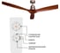 Потолочный вентилятор DREAMFAN Lantau Nickel Black Wood DC 132 33509DC 8