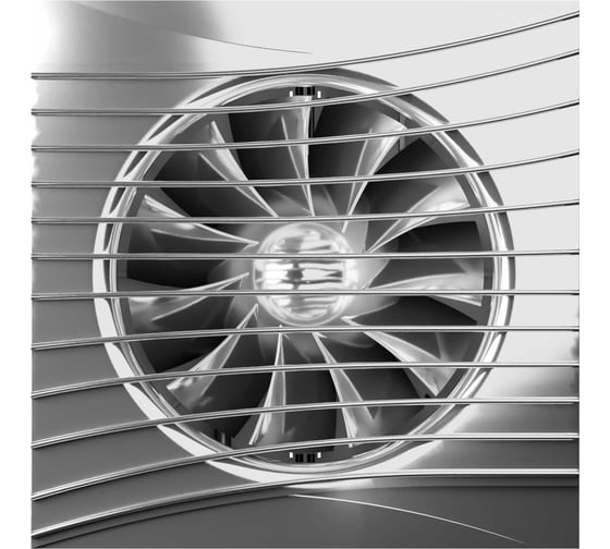 Вентилятор накладной DICITI SILENT D125 обратный клапан, темный хром SILENT 5C Dark chrome