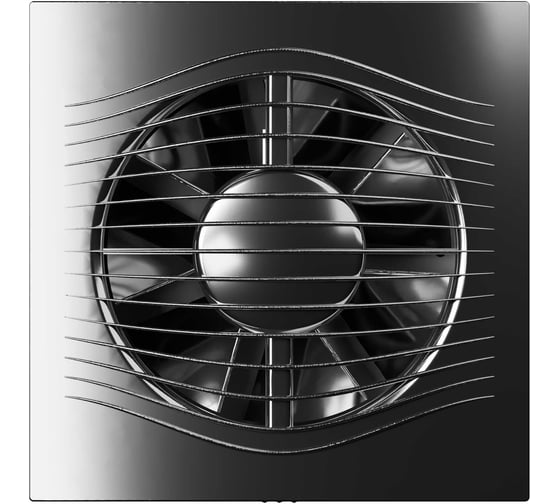 Вентилятор накладной DICITI SLIM D125 обратный клапан, темный хром SLIM 5C Dark chrome