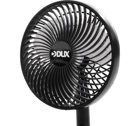 Настольный вентилятор DUX 4 скорости, питание USB, черный 60-0215