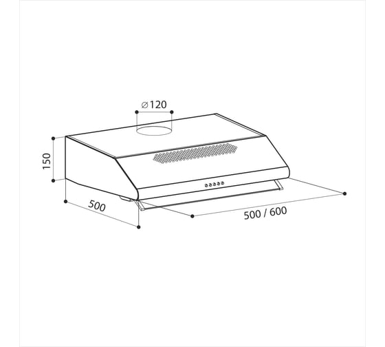 Вытяжка Lex Simple 2M 600 Inox CHAT000018