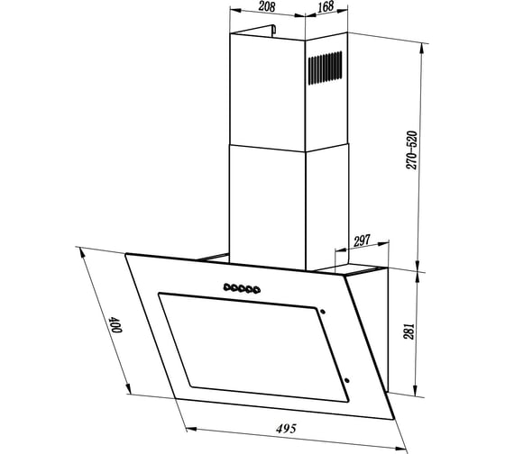Вытяжка Lex Mika G 600 IV CHTI000357