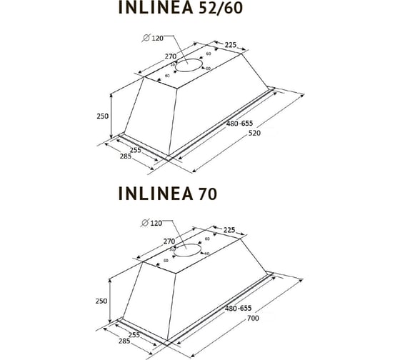 Вытяжка KUPPERSBERG INLINEA 70 WX 6393