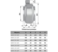 Центробежный вентилятор ERA MARS GDF 250 86-675