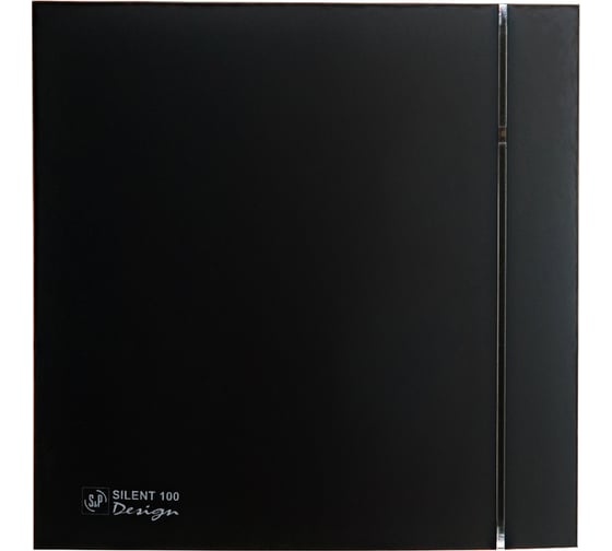 Вытяжной вентилятор Silent-100 CZ Matt Black Design 4C Soler&Palau 03-0101-921