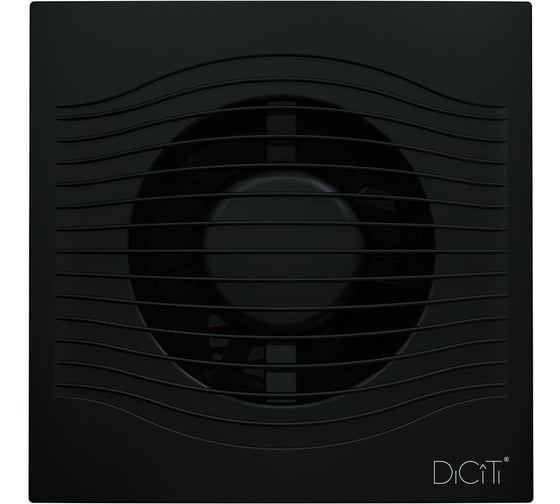 Накладной вентилятор DICITI SLIM D100 обратный клапан Matt black 90-03098