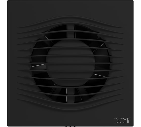 Вентилятор накладной SLIM D100 обр.клапан Matt black DICITI 90-03098 SLIM 4C Matt black