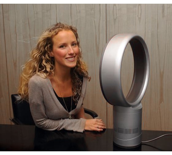Безлопастной настольный вентилятор Dyson АМ 01 25 см