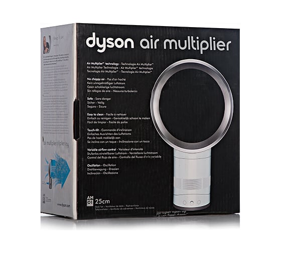 Безлопастной настольный вентилятор Dyson АМ 01 25 см