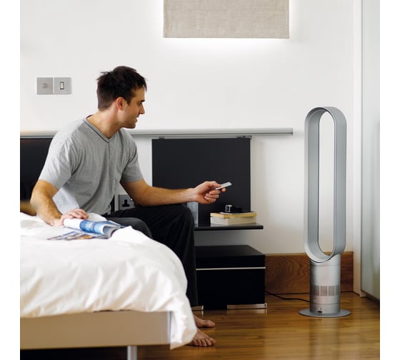 Безлопастной вентилятор напольный Dyson АМ 02 белый