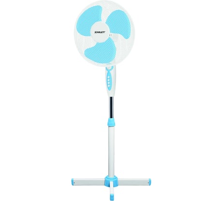 Вентилятор напольный Scarlett SC - 375 (белый)