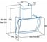 Наклонная вытяжка CATA VALTO 700 XGBK 02078402 7