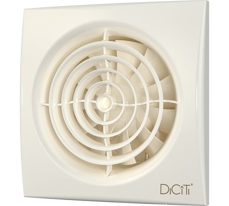 Осевой вытяжной вентилятор ERA AURA 4C Ivory, с обратным клапаном D100, декоративный 90-06854