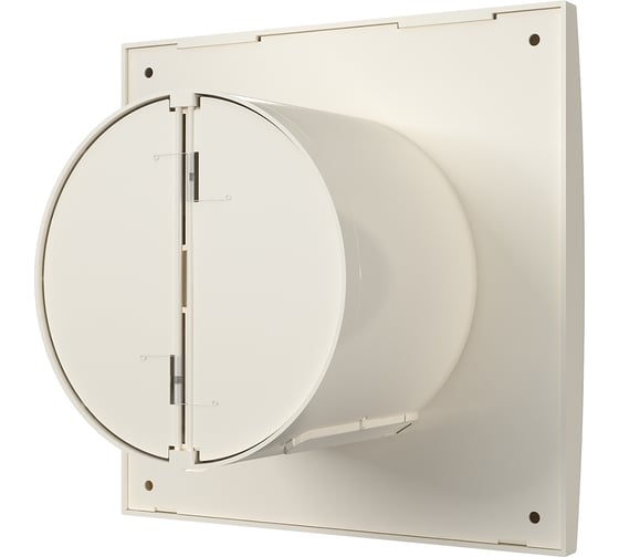 Осевой вытяжной вентилятор ERA AURA 4C Ivory, с обратным клапаном D100, декоративный 90-06854