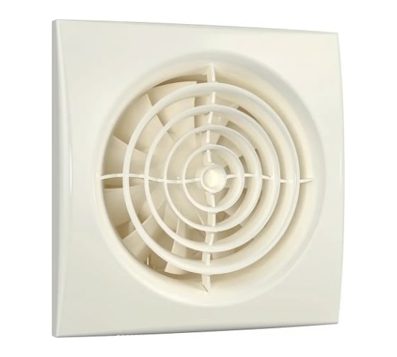 Осевой вытяжной вентилятор ERA AURA 5C Ivory, с обратным клапаном D125, декоративный 90-06855