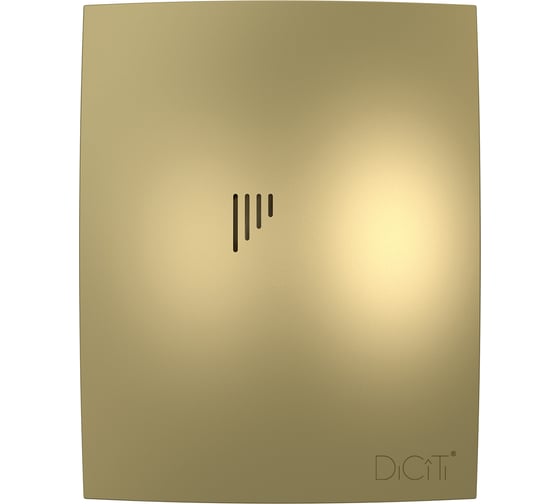 Вентилятор осевой вытяжной с обратным клапаном D 100, декоративный DICITI 90-07199 BREEZE 4C Champagne