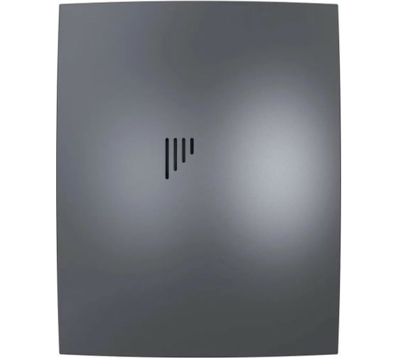 Осевой вытяжной вентилятор ERA BREEZE 4C Dark gray metal, с обратным клапаном D100, декоративный 90-07201 1