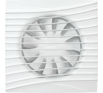 Осевой вытяжной вентилятор DICITI SILENT 5C Matt white, с обратным клапаном D125, декоративный 90-07743