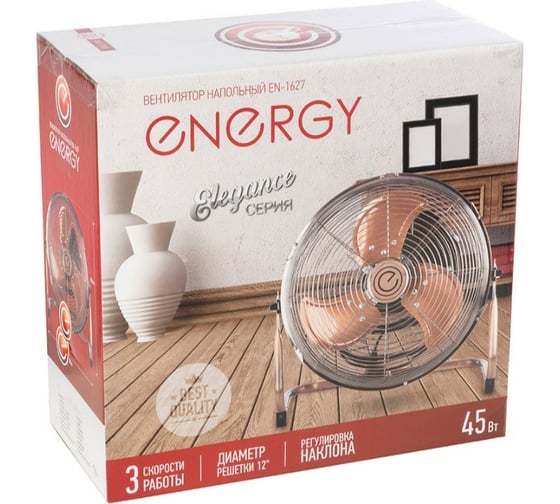 Вентилятор ENERGY ELEGANCE EN-1627 1шт.коробка 103892