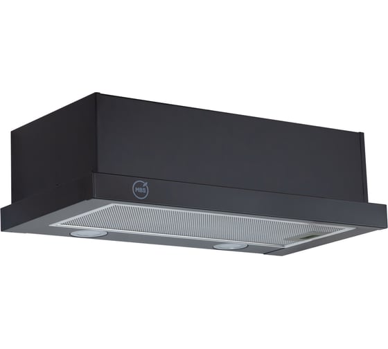 Кухонная встраиваемая вытяжка MBS ARALIA 160 BLACK/60 см/производительность 750м3/ч, низкий уровень шума 6011