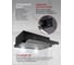 Кухонная встраиваемая вытяжка MBS ARALIA 160 BLACK/60 см/производительность 750м3/ч, низкий уровень шума 6011 4