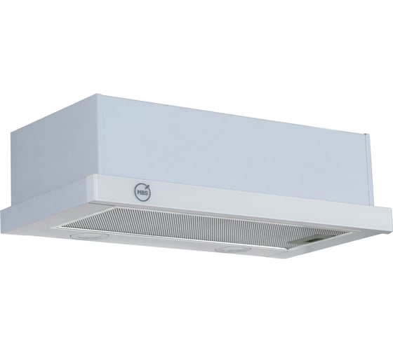 Кухонная встраиваемая вытяжка MBS ARALIA 160 WHITE GLASS/60 см/производительность 750м3/ч, низкий уровень шума 6013