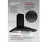 Кухонная вытяжка MBS laurus 150 black 5757 4