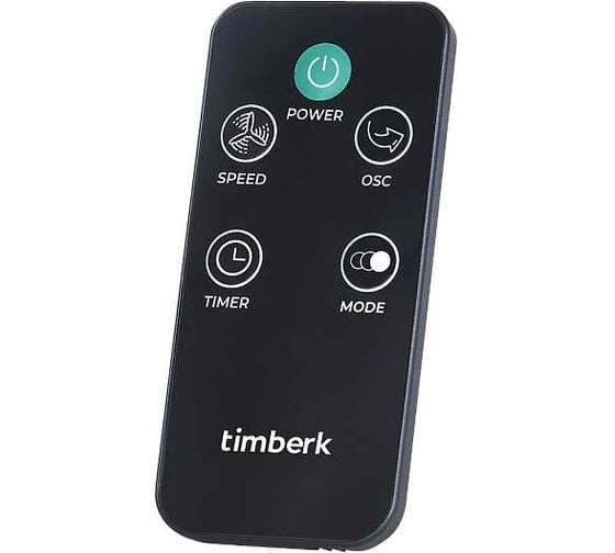 Напольный вентилятор Timberk 16", белый с чёрным, с LCD T-SF1604RC