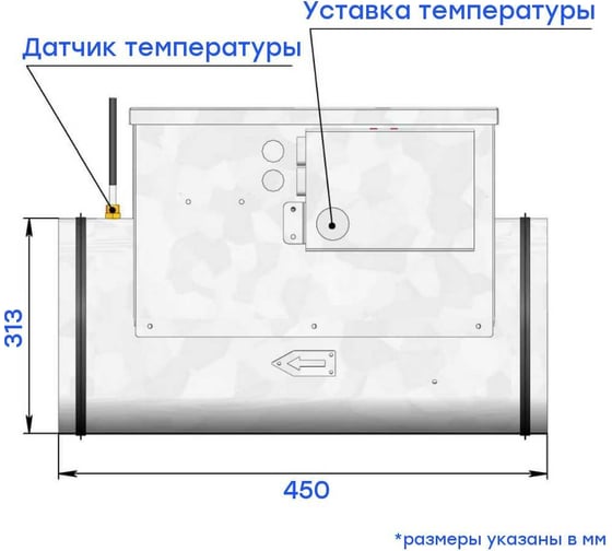 Электрический воздухонагреватель Naveka e 3.0 ptc - 315, симисторный регулятор ртк УН-00005825