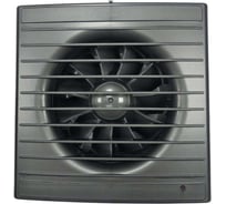 Осевой вытяжной вентилятор ВИЕНТО с таймером и датчиком влажности, малошумный, 130 м3, gray metal, шарикоподшипник ВИЕНТО 100СН STILL gray-B