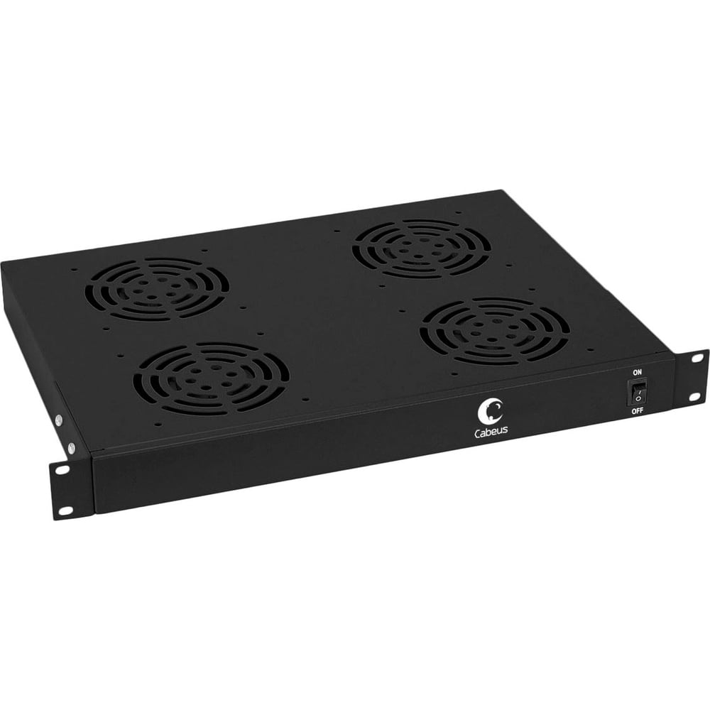 Вентиляторный модуль Cabeus 19", 4 вентилятора, цвет черный JG03-BK ...