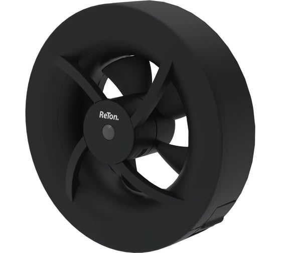 Вытяжной вентилятор RETON Seven Black, d100мм, 7 режимов, Швеция 197511