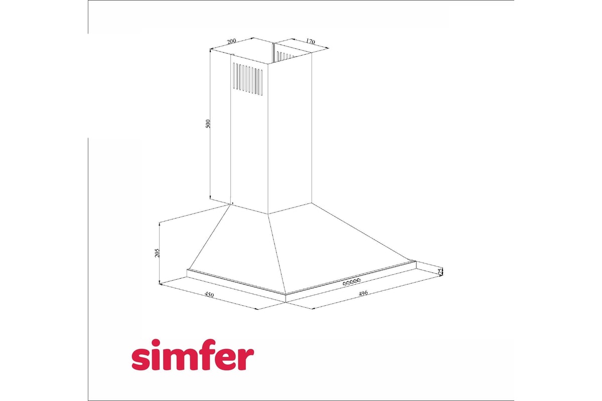 Кухонная вытяжка SImfer бежевая 8561SM - выгодная цена, отзывы ...