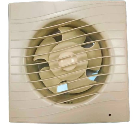 Осевой вентилятор ВИЕНТО, вытяжной с обратным клапаном В125СК STILL (240 м3), ВОЛНА, слоновая кость, шарикоподшипник ВИЕНТО В125СК STILL ivory-B