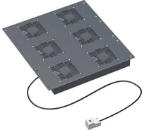 Потолочный модуль DKC 6 вентиляторов с термостатом для крыши напольных 19" it-корпусов дкс серии cqe шириной 600мм, ral7011 R5VSIT6006FT