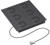 Потолочный модуль DKC 6 вентиляторов с термостатом для крыши напольных 19" it-корпусов дкс серии cqe шириной 600мм, ral9005 R5VSIT6006FTB