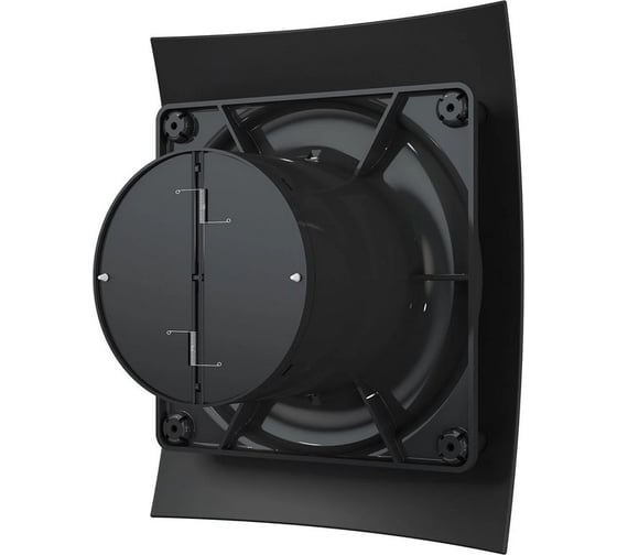 Накладной вентилятор DICITI Breeze 5c matt black, d125 обр.клапан 90-07213