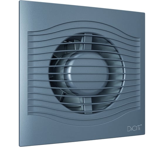 Осевой вытяжной вентилятор DICITI SLIM 4C D100 dark gray metal 89-081