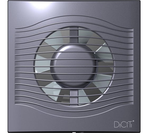 Осевой вытяжной вентилятор DICITI SLIM 4C D100 dark gray metal 89-081