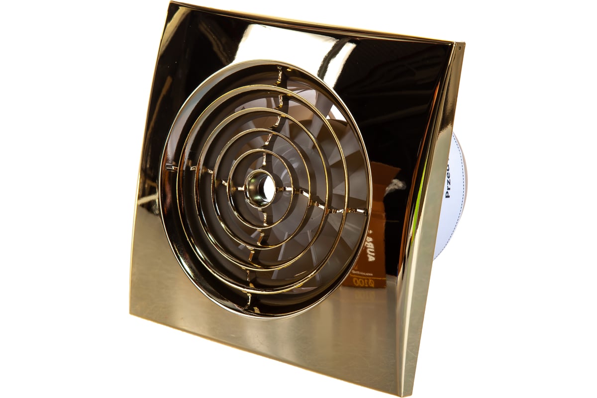 Осевой вытяжной вентилятор с обратным клапаном ERA AURA 4C D 100 Gold ...