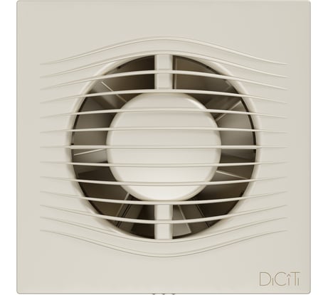 Осевой вытяжной вентилятор с обратным клапаном DICITI SLIM 4C D 100 Ivory 89-841