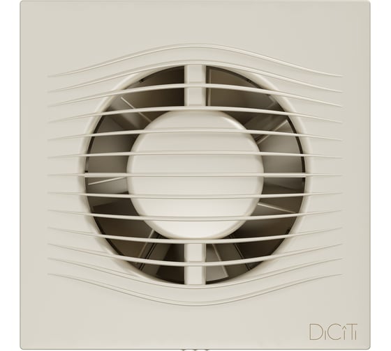 Осевой вытяжной вентилятор с обратным клапаном DICITI SLIM 4C D 100 Ivory 89-841