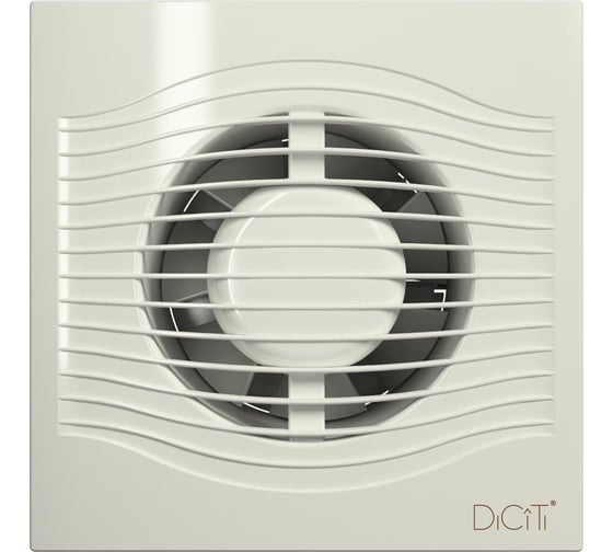 Осевой вытяжной вентилятор с обратным клапаном DICITI SLIM 4C D 100 Ivory 89-841