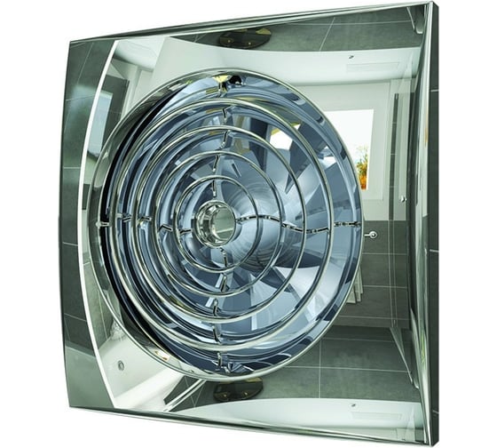 Осевой вытяжной вентилятор с обратным клапаном ERA AURA 4C D 100 Chrome 89-070