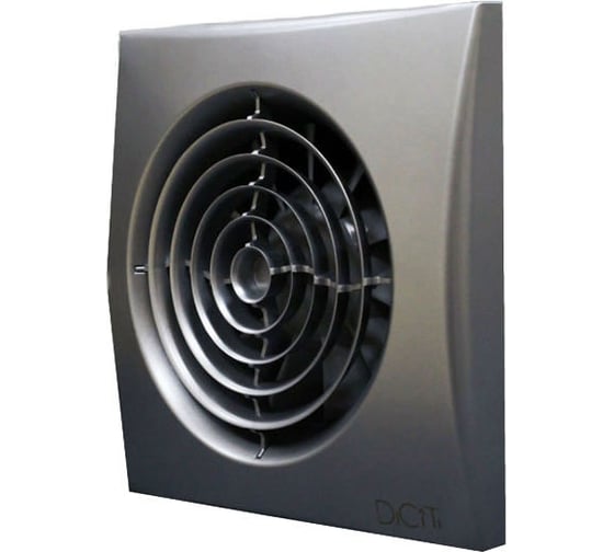 Осевой вытяжной вентилятор с обратным клапаном ERA AURA 4C D 100 dark gray metal 87-986 1