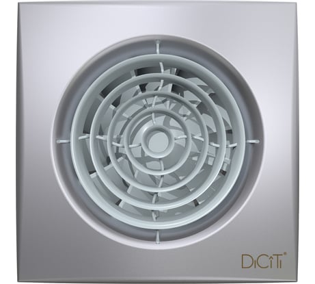 Осевой вытяжной вентилятор с обратным клапаном ERA AURA 4C D 100 gray metal 87-987