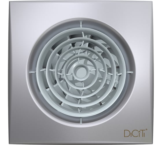Осевой вытяжной вентилятор с обратным клапаном ERA AURA 4C D 100 gray metal 87-987